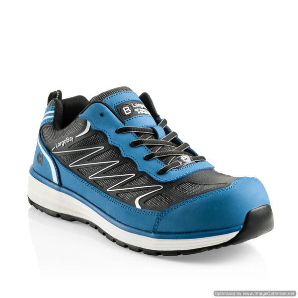GUYZ Buckbootz Tradez S1 P HRO SRC Blue Safety Lace Trainer