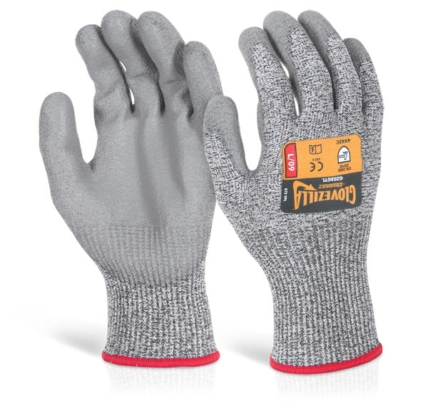 Glovezilla Beeswift Pu Palm Coated Gloves