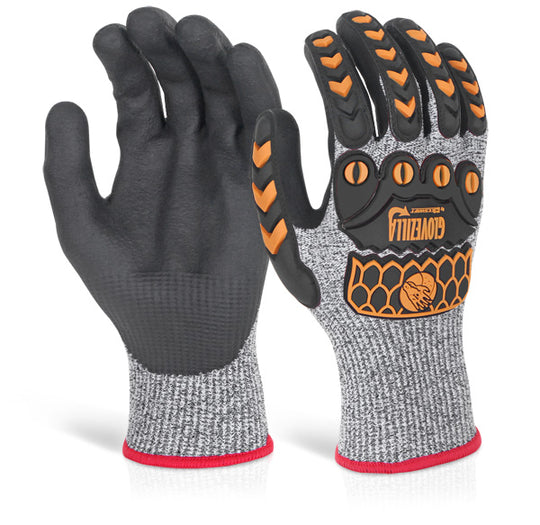 Glovezilla Beeswift Nitrile Palm Coated Gloves