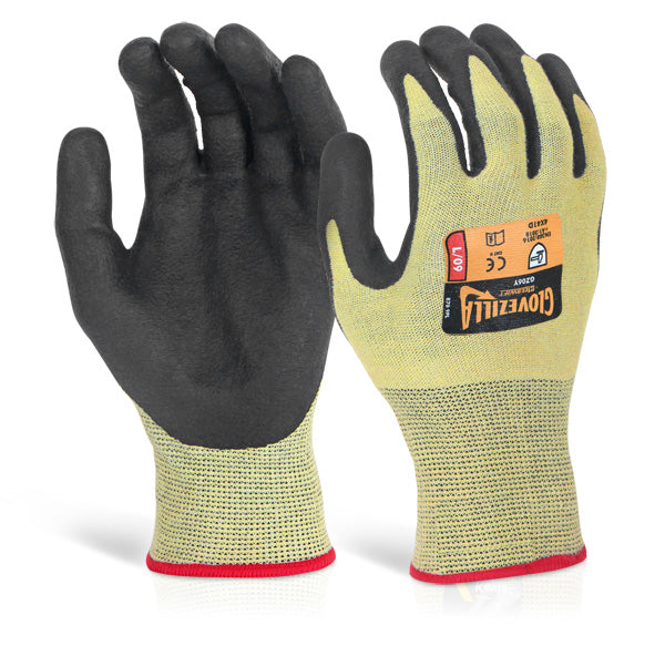 Glovezilla Beeswift Nitrile Palm Coated Gloves