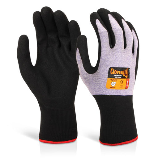 Glovezilla Beeswift Nitrile Foam Nylon Gloves
