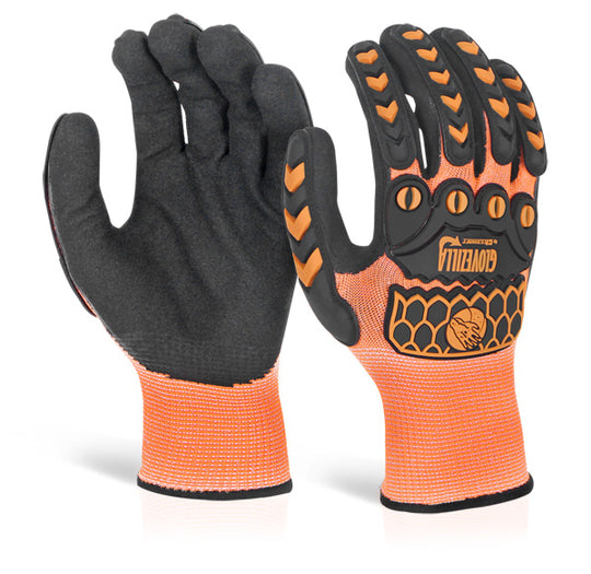 Glovezilla Beeswift Sandy Nitrile Coated Gloves