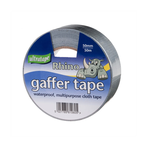 Cloth Gaffa Tape Silver  - 50mm x 50Mtr