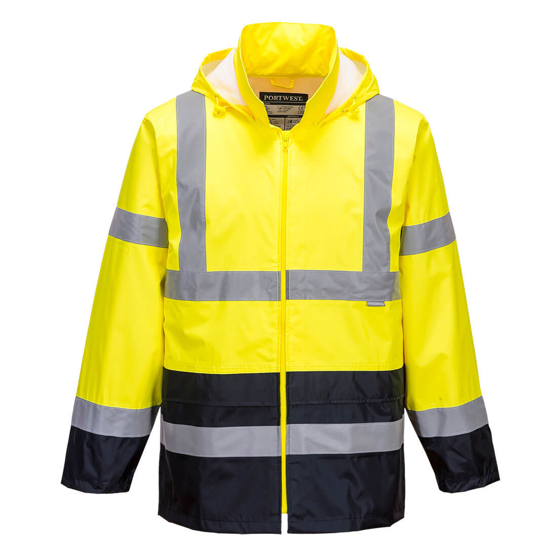 Portwest Hi-Vis Contrast Classic Rain Jacket