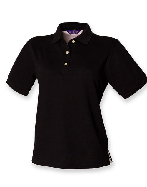 Henbury Ladies Classic Cotton Pique Polo Shirt