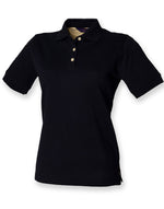 Henbury Ladies Classic Cotton Pique Polo Shirt - thumbnail 2