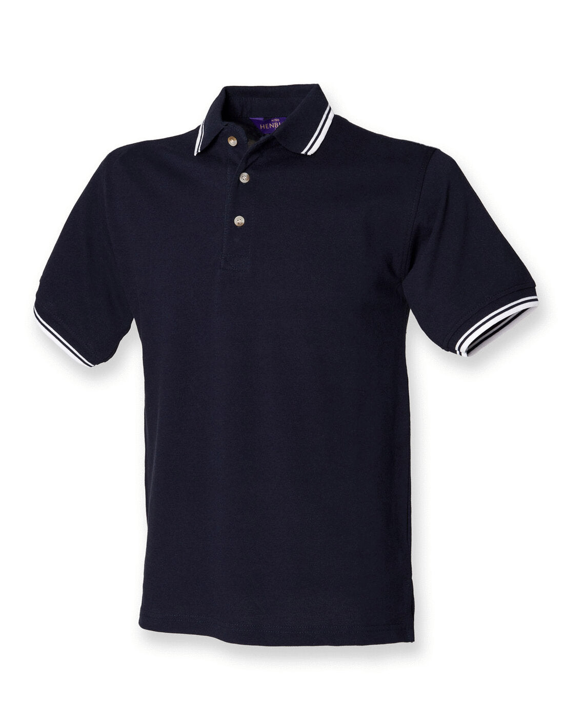 Henbury Double Tipped Pique Polo Shirt