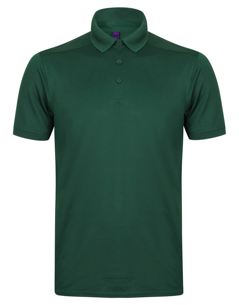 Henbury Mens Slim Fit Stretch Polo Wick Finish