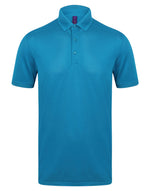 Henbury Mens Slim Fit Stretch Polo Wick Finish - thumbnail 3