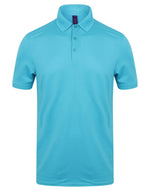 Henbury Mens Slim Fit Stretch Polo Wick Finish - thumbnail 5