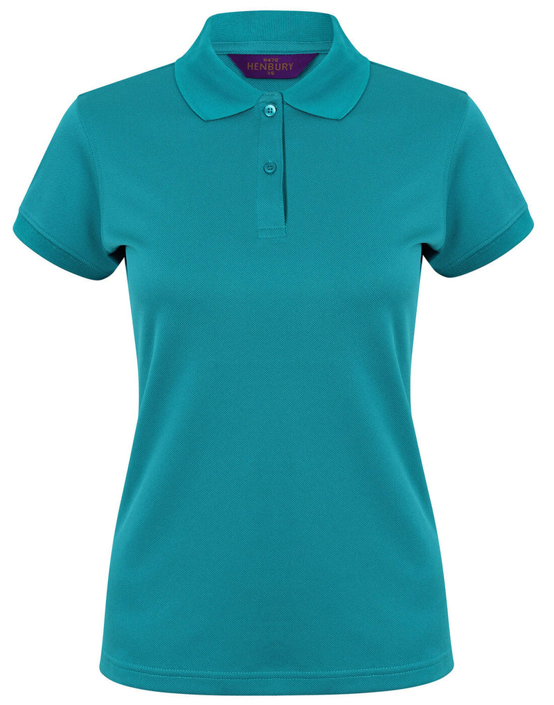 Henbury Ladies Coolplus Wicking Polo Shirt - H476