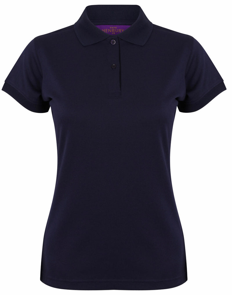 Henbury Ladies Coolplus Wicking Polo Shirt - H476