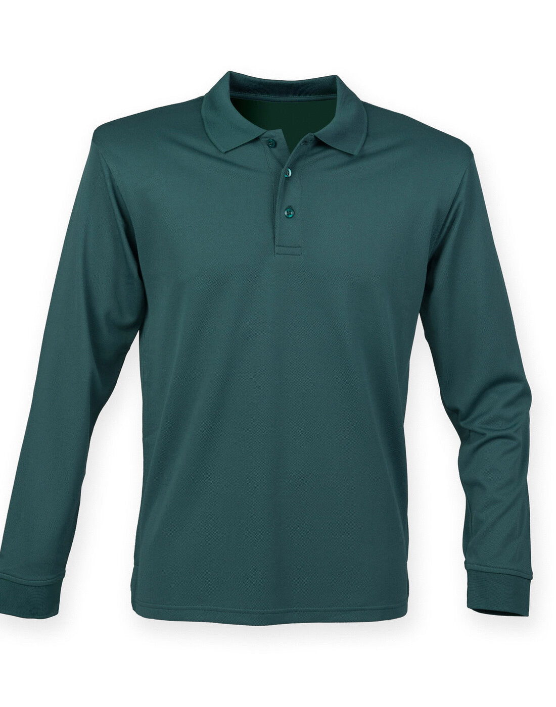Henbury Coolplus Unisex Long Sleeve  Polo Shirt