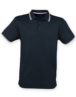 Henbury Coolplus Short Sleeve Tipped Polo Shirt - thumbnail 4