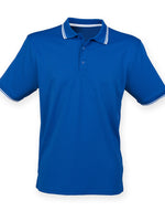 Henbury Coolplus Short Sleeve Tipped Polo Shirt - thumbnail 5