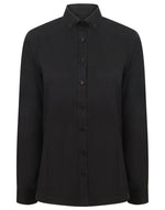Henbury Ladies Long Sleeve Modern Oxford Shirt - Regular Fit - thumbnail 4