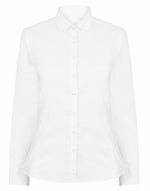 Henbury Ladies Long Sleeve Modern Oxford Shirt - Regular Fit - thumbnail 2