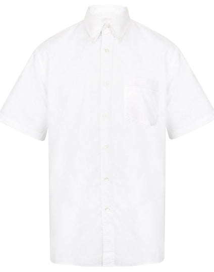 Henbury Short Sleeve Classic Oxford Shirt