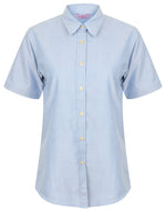 Henbury Ladies Short Sleeve Classic Oxford Shirt - thumbnail 4