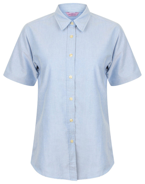 Henbury Ladies Short Sleeve Classic Oxford Shirt