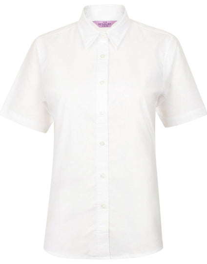 Henbury Ladies Short Sleeve Classic Oxford Shirt