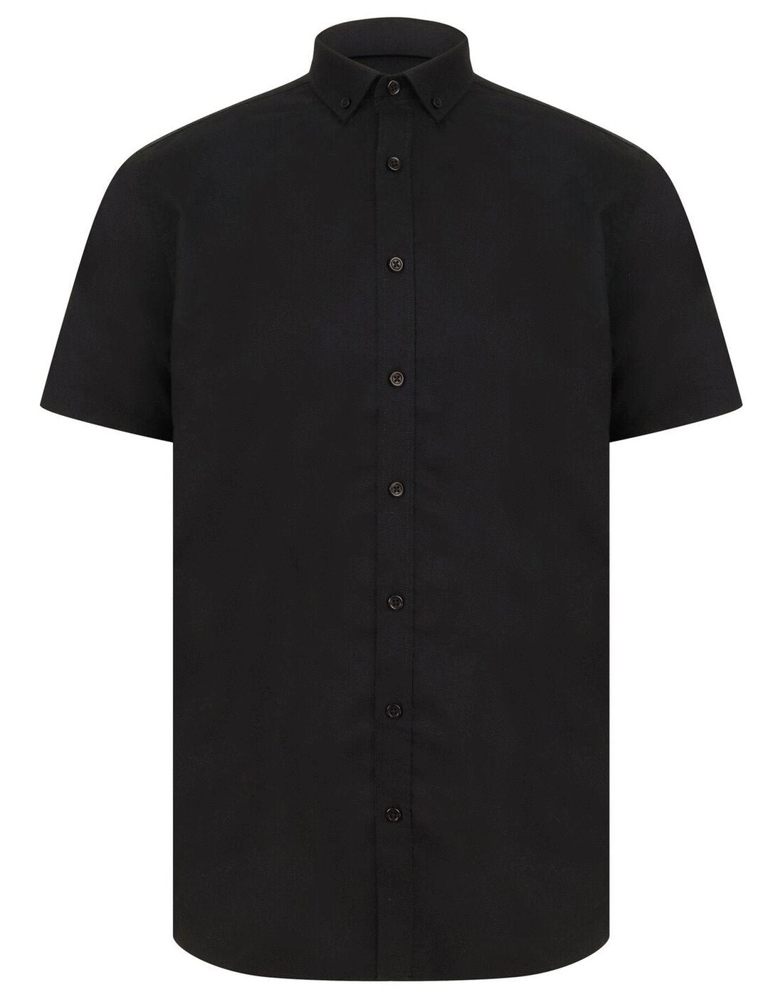 Henbury Mens Short Sleeve Modern Oxford Shirt - Regular Fit