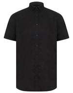 Henbury Mens Short Sleeve Modern Oxford Shirt - Regular Fit - thumbnail 3