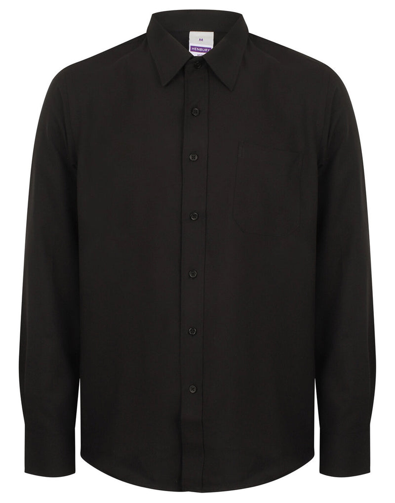 Henbury Wicking Anti Bacterial Quick Dry Long Sleeve Shirt