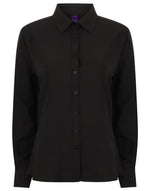 Henbury Ladies Wicking Anti Bacterial Quick Dry Long Sleeve Shirt - thumbnail 2