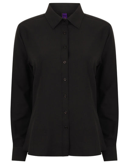 Henbury Ladies Wicking Anti Bacterial Quick Dry Long Sleeve Shirt