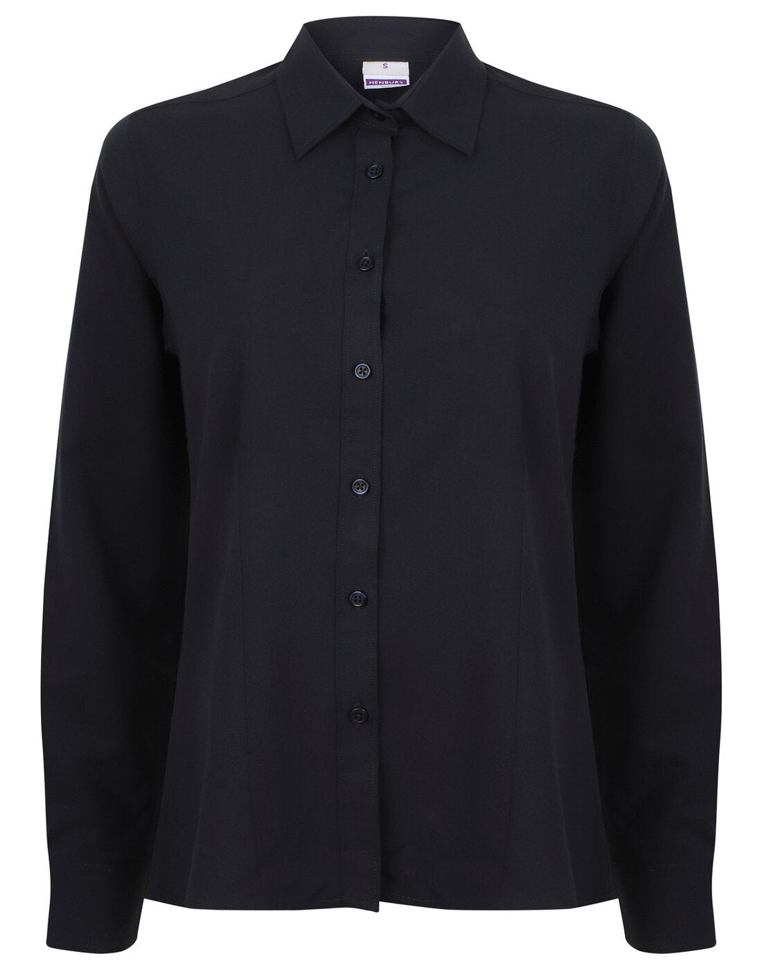 Henbury Ladies Wicking Anti Bacterial Quick Dry Long Sleeve Shirt
