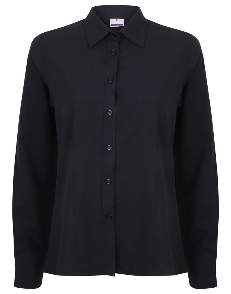Henbury Ladies Wicking Anti Bacterial Quick Dry Long Sleeve Shirt
