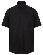 Henbury Wicking Anti-Bacterial Polyester Quick Dry Short Sleeve Shirt - thumbnail 2