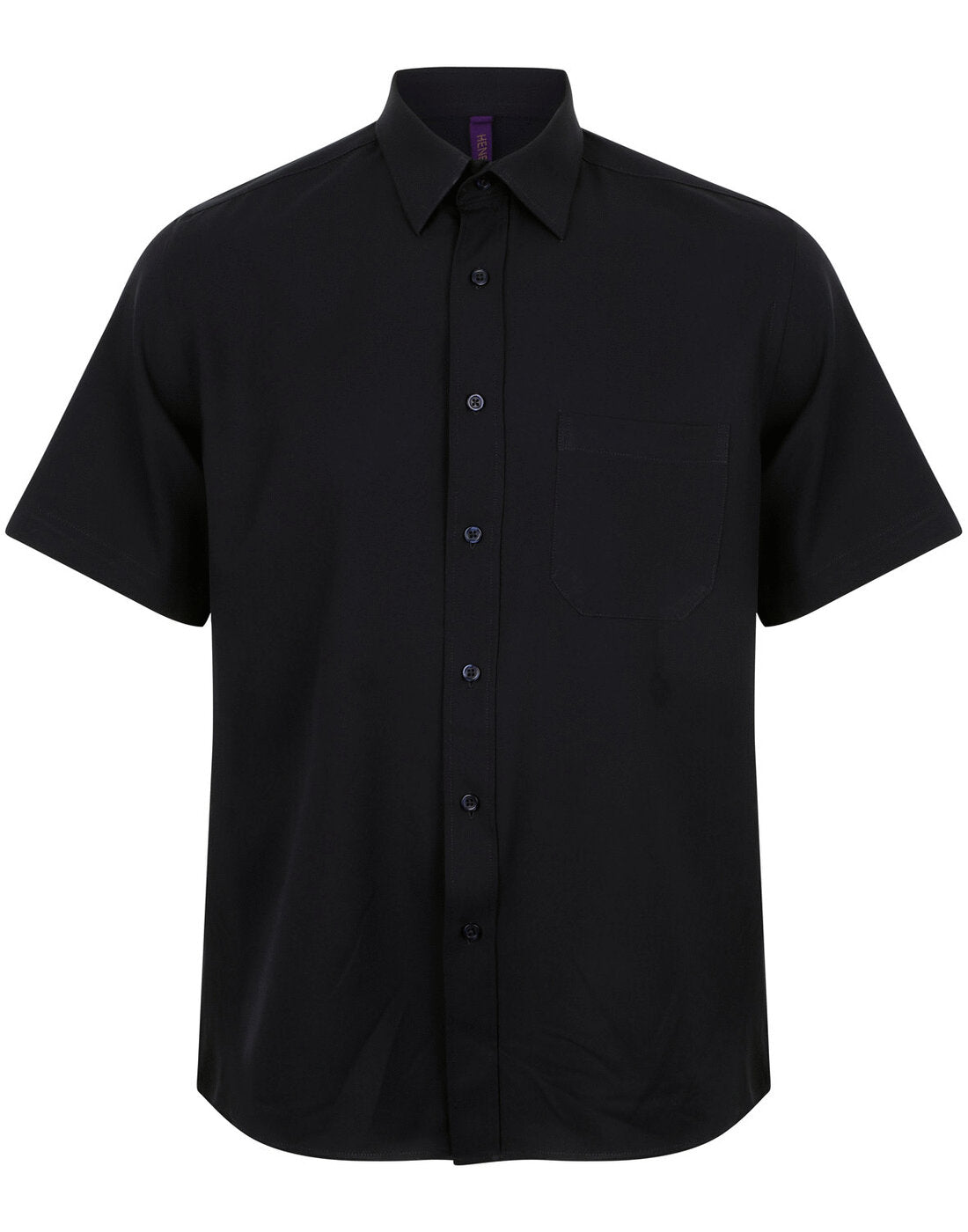 Henbury Wicking Anti-Bacterial Polyester Quick Dry Short Sleeve Shirt