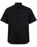 Henbury Wicking Anti-Bacterial Polyester Quick Dry Short Sleeve Shirt - thumbnail 5