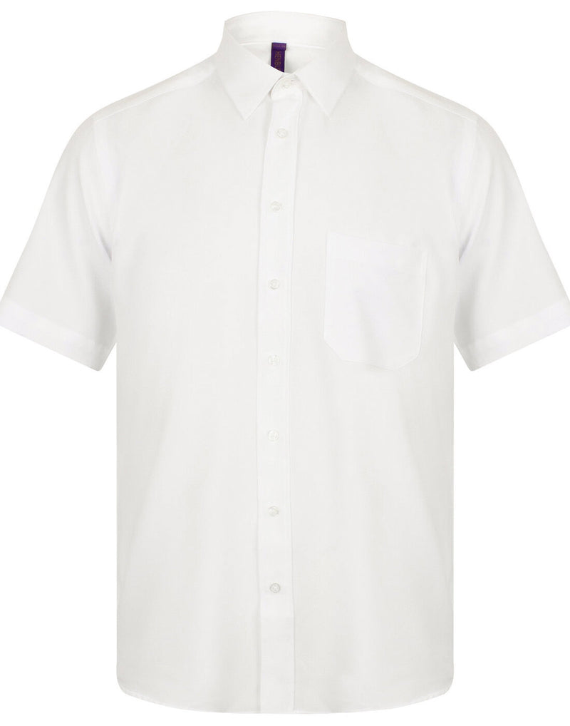 Henbury Wicking Anti-Bacterial Polyester Quick Dry Short Sleeve Shirt