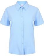 Henbury Ladies Wicking Anti-Bacterial Polyester Quick Dry Short Sleeve Shirt - thumbnail 4