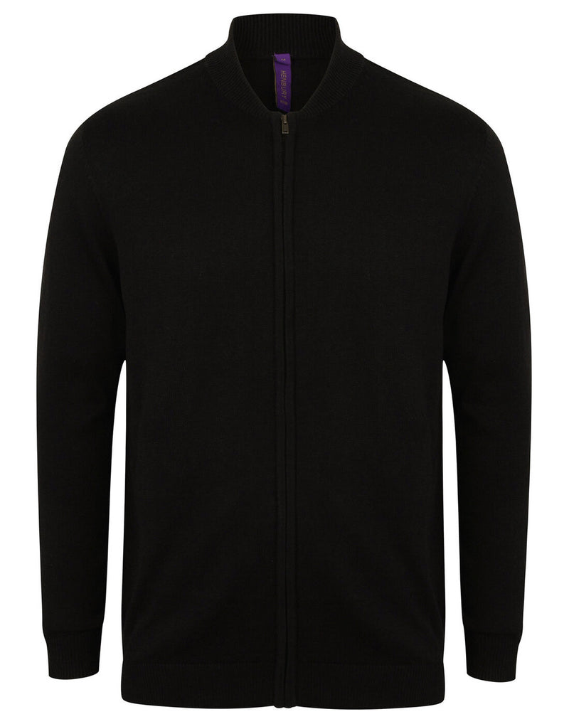 Henbury Unisex Zip Through Cardigan