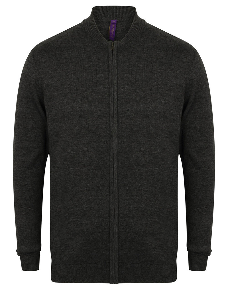 Henbury Unisex Zip Through Cardigan