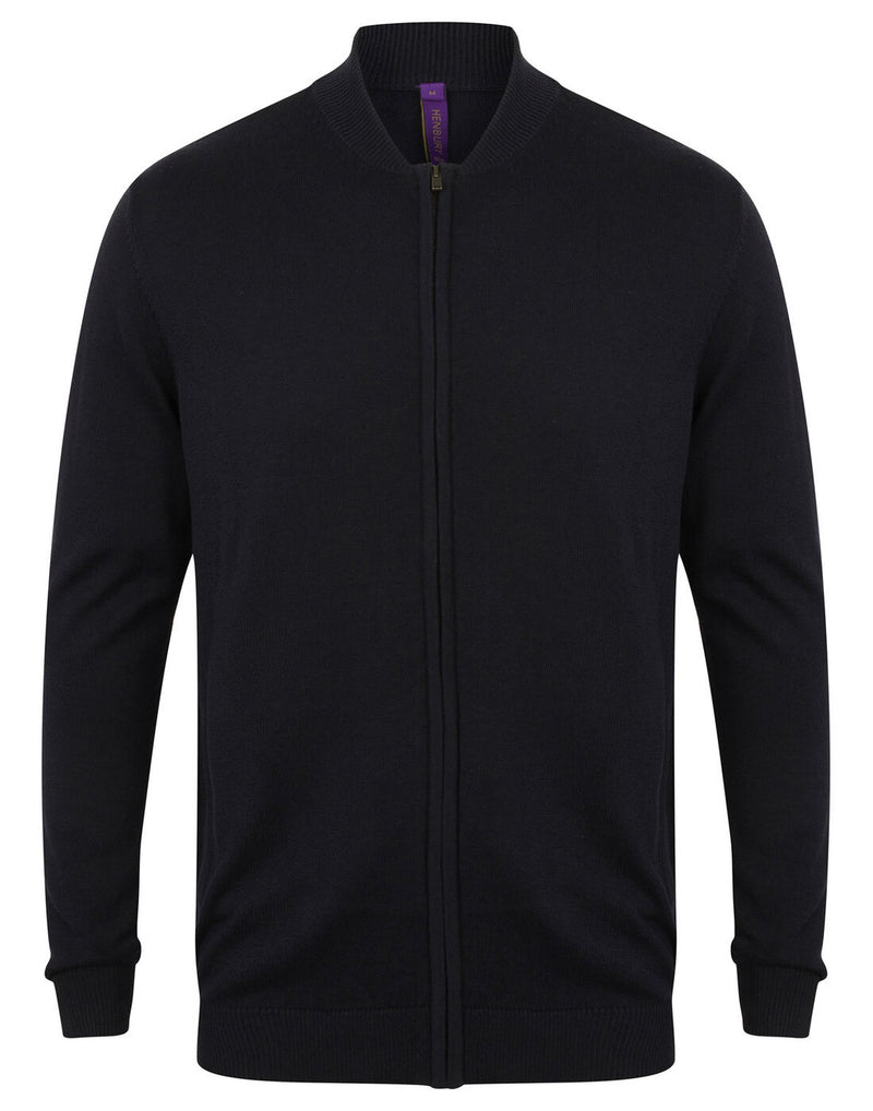 Henbury Unisex Zip Through Cardigan