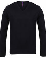 Henbury Lightweight V-Neck Jumper - thumbnail 6