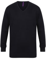 Henbury Lightweight V-Neck Jumper - thumbnail 1