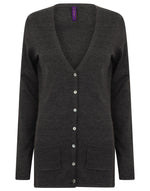 Henbury Ladies V Button Cardigan - thumbnail 1