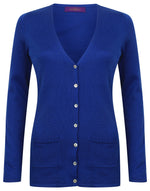 Henbury Ladies V Button Cardigan - thumbnail 2