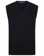 Henbury Lightweight Sleeveless V-Neck Jumper - thumbnail 3