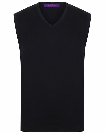 Henbury Lightweight Sleeveless V-Neck Jumper