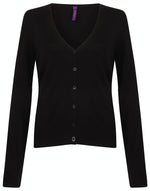 Henbury Ladies Lightweight V-Neck Cardigan - thumbnail 3