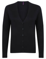Henbury Ladies Lightweight V-Neck Cardigan - thumbnail 4