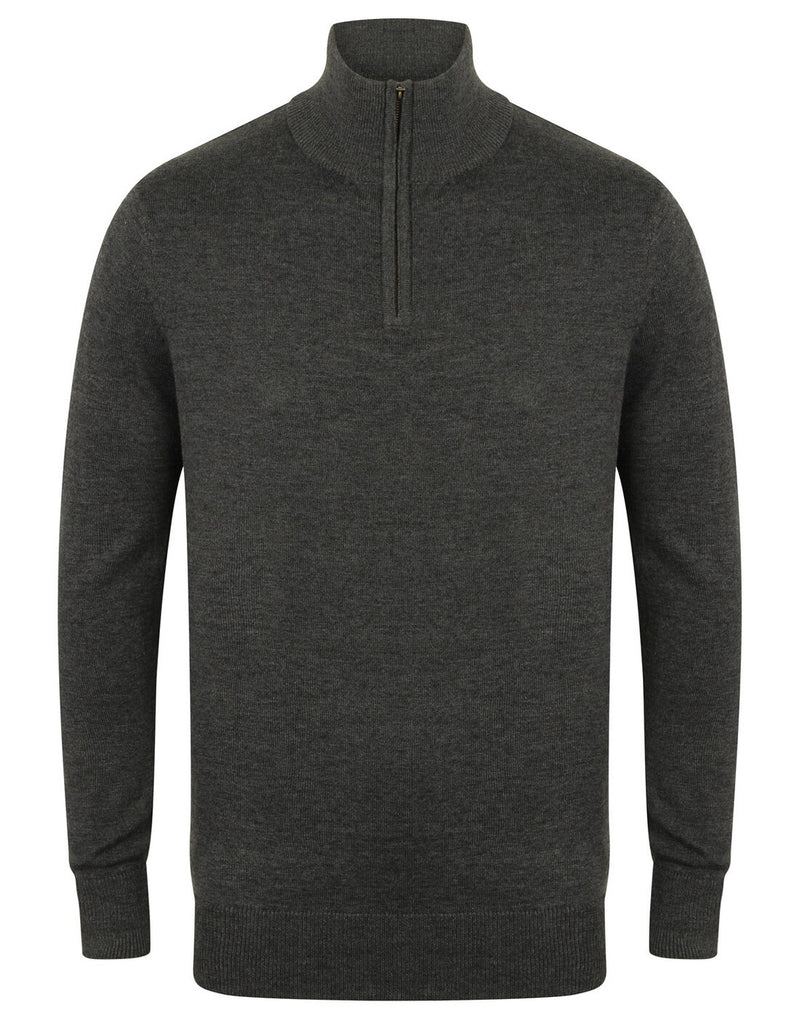 Henbury Quarter Zip Jumper