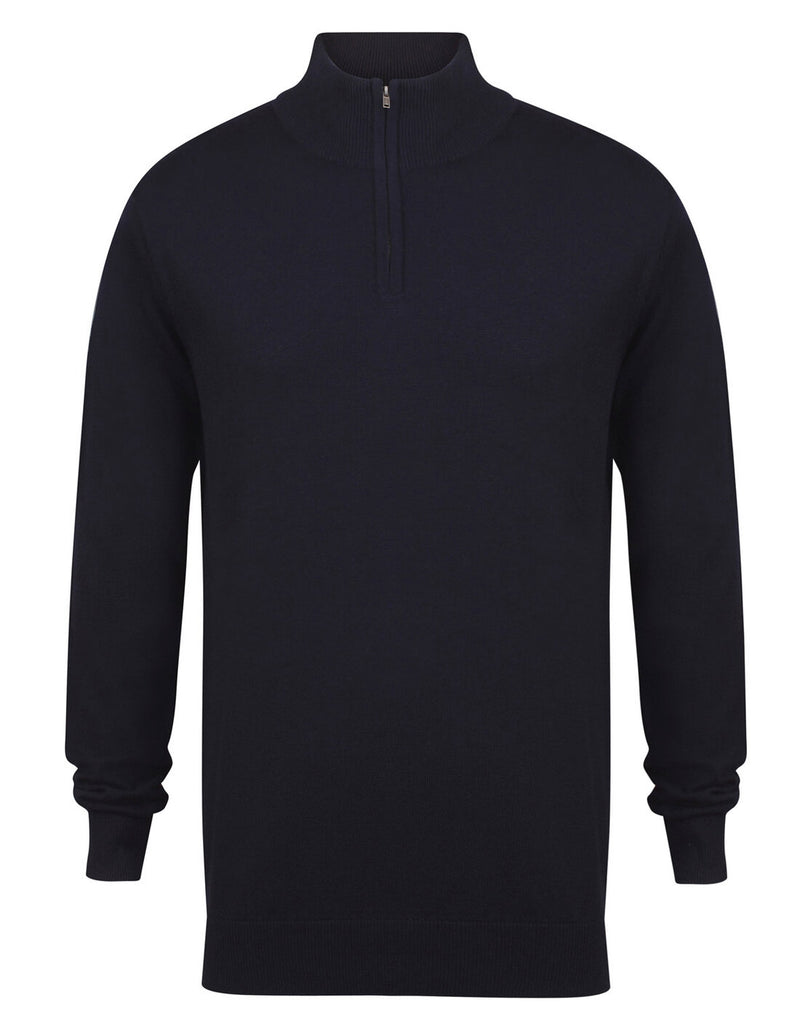 Henbury Quarter Zip Jumper
